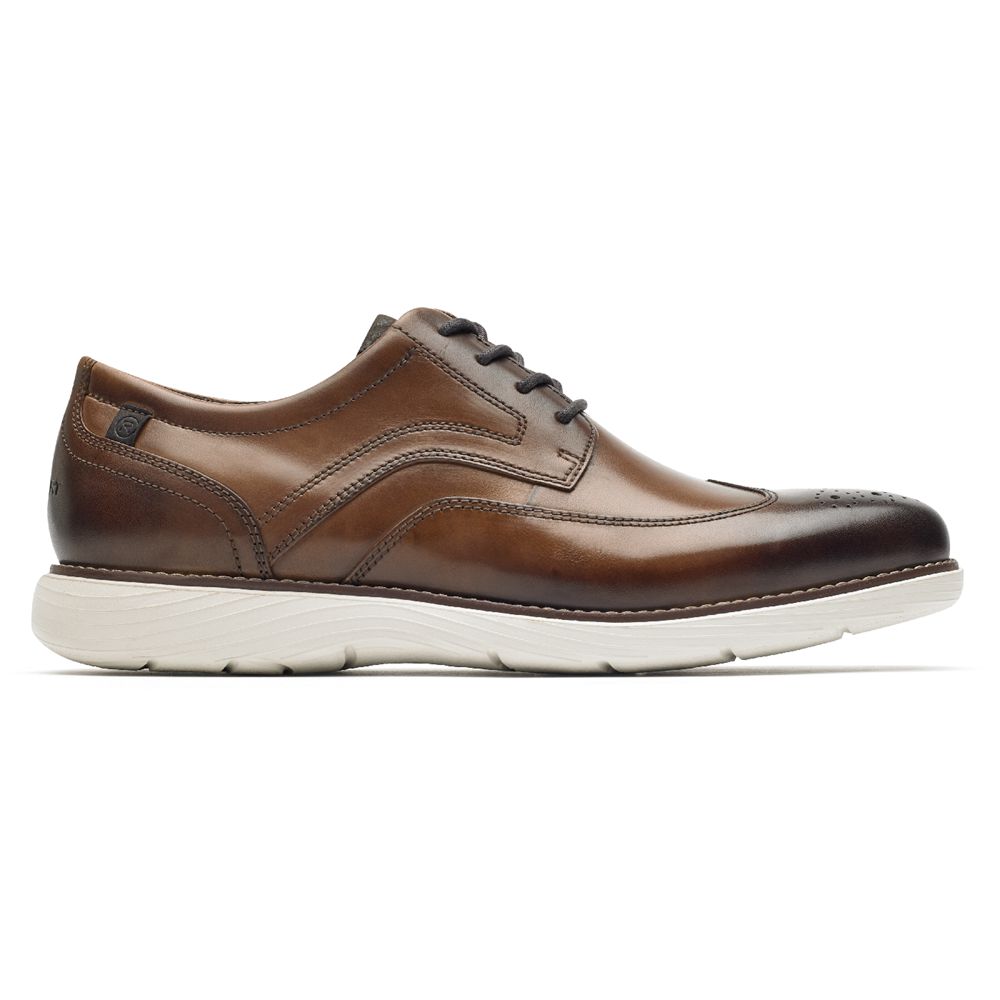 Sapatos Oxford Homem Rockport Garett Wingtip Marrom,Portugal ARENG-9251